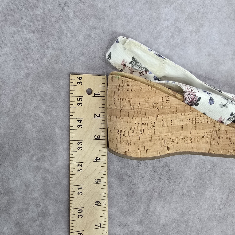 Blowfish Malibu Palmo Botanical Cork Wedge Floral Print Wedges Heels - Picture 10 of 14